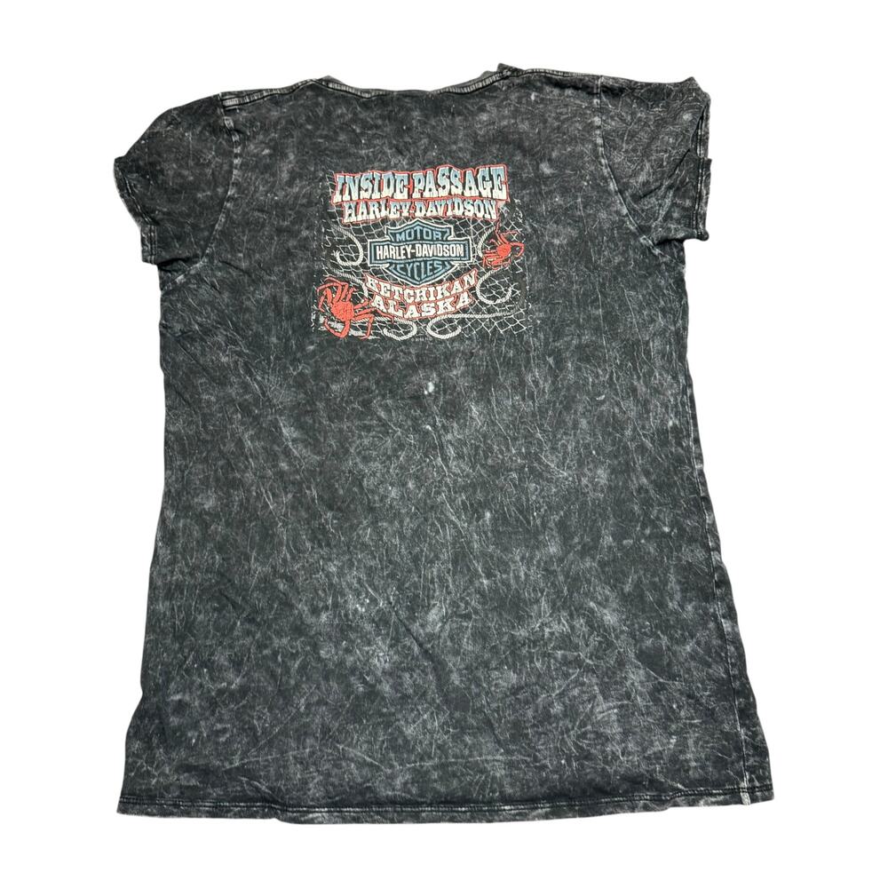 Harley Davidson Womens XL Inside Passage Ketchikan Alaska Graphic Tee - Picture 2 of 10